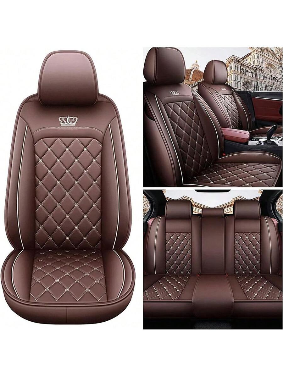 Leather Car Seat Covers Full Set Universal - Coprisedili Auto in Pelle PU Universali