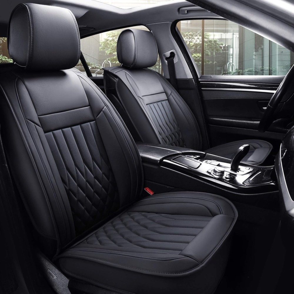 Leather Car Seat Covers Full Set Universal - Set completo di coprisedili per auto