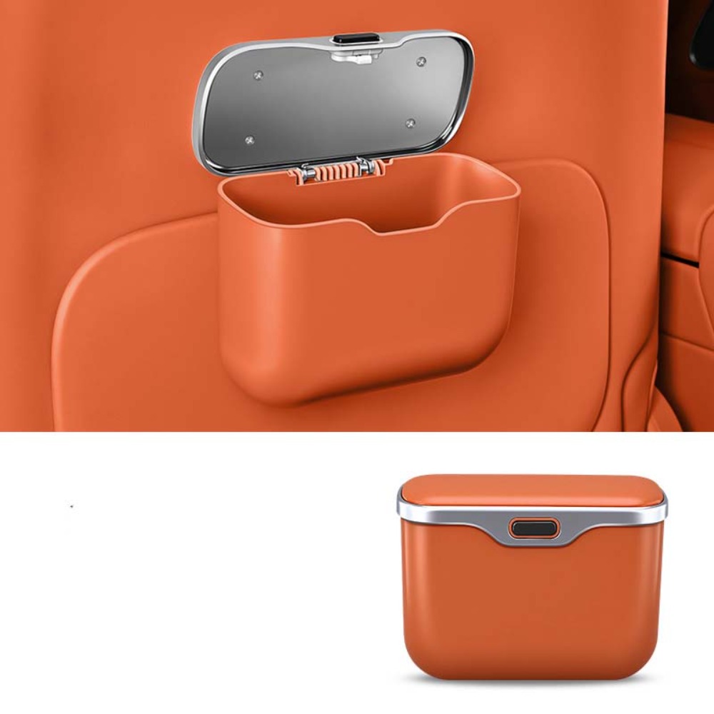 Waterproof Car Trash Can With Lid - Pattumiera per auto multifunzionale con pulsante