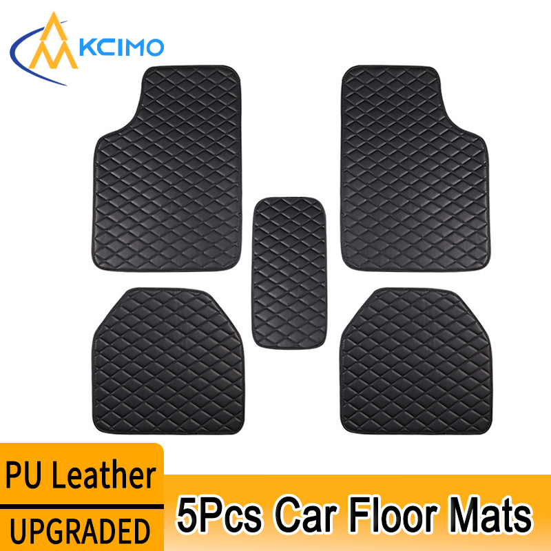 Car Floor Mats Universal Waterproof Leather - Kcimo 5 pezzi tappetini per auto