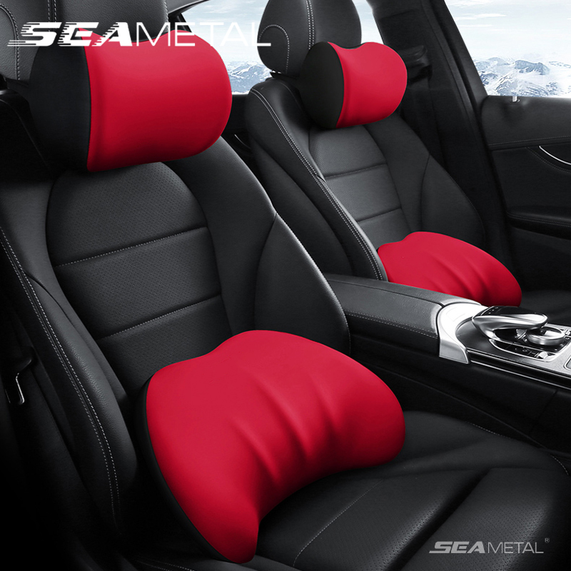 Memory Foam Car Neck Pillow Lumbar Support - SEAMETAL Cuscino poggiatesta per auto Ergonomia