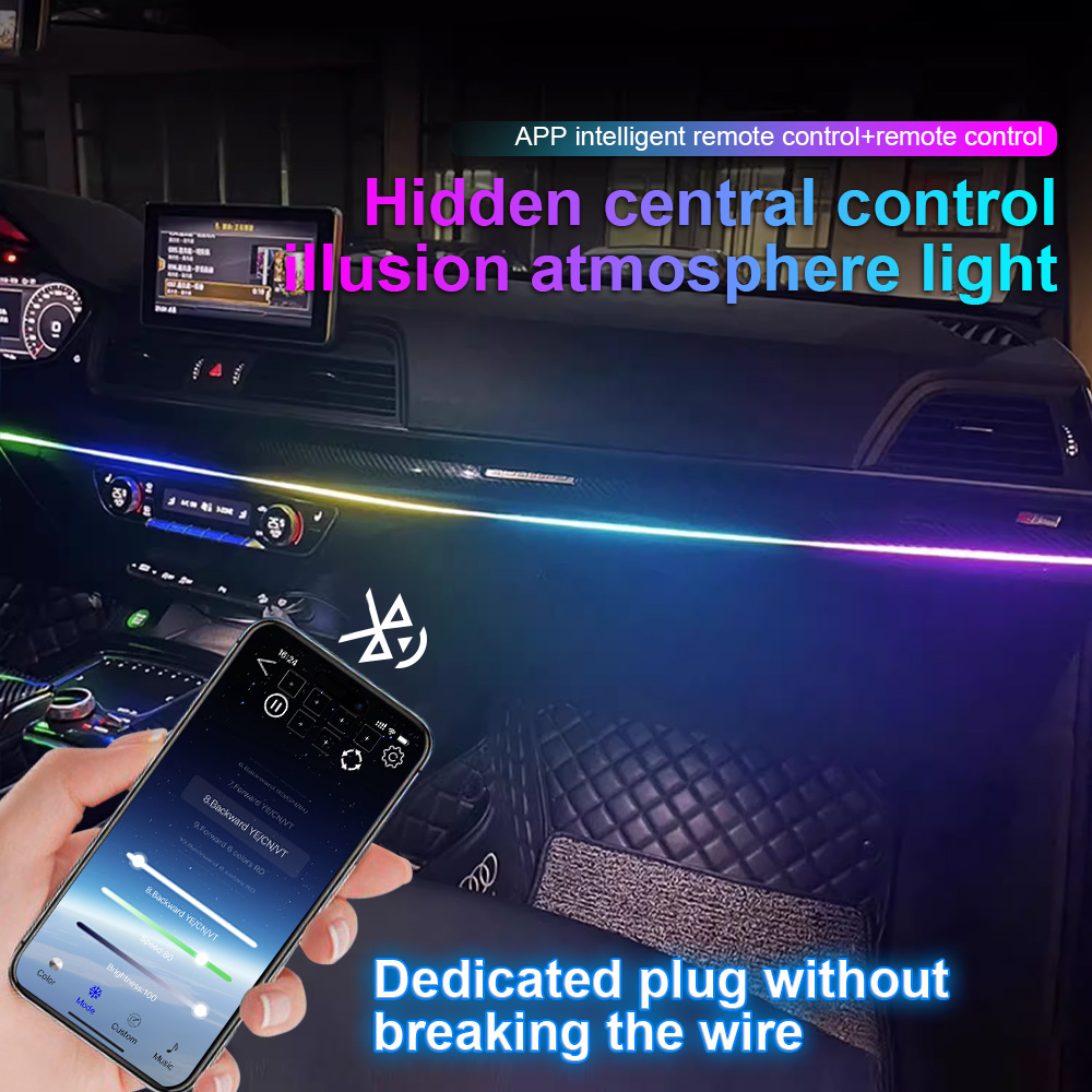 Led Ambient Interior Car Lights App Control - 64 colori USB Auto LED Luce