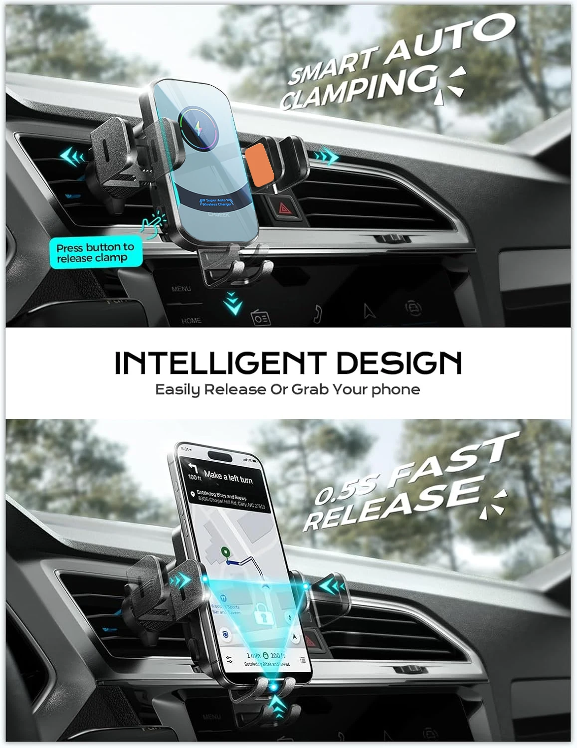 UYUXIO Caricabatteria per auto - Magnetic Phone Holder For Car Vent recensione e prezzo