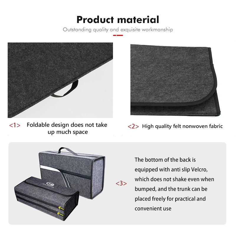 Organizer Pieghevole in Feltro - Car Trunk Organizer Foldable Storage Box recensione e prezzo