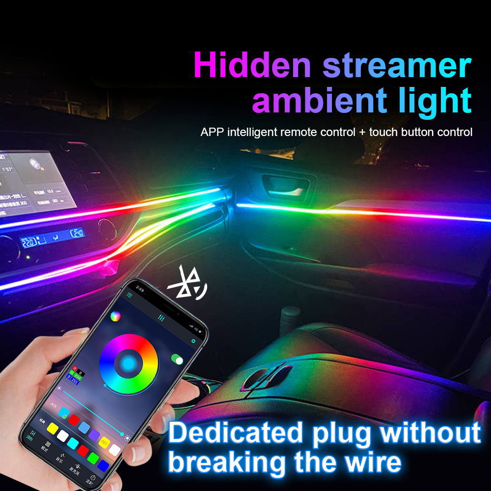18 in 1 64 colori RGB Symphony - Led Ambient Interior Car Lights App Control recensione e prezzo