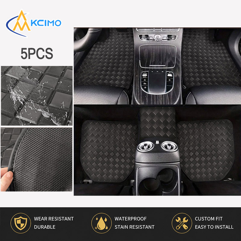 5 tappetini per auto in pelle  - Car Floor Mats Universal Waterproof Leather recensione e prezzo
