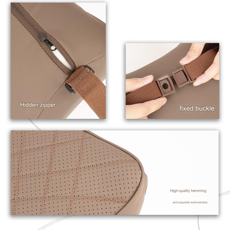 Poggiatesta in pelle per auto  - Memory Foam Car Neck Pillow Lumbar Support recensione e prezzo