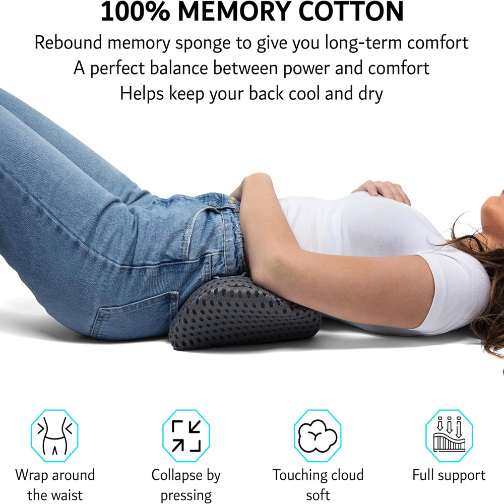 Cuscino memory traspirante Acc - Memory Foam Car Neck Pillow Lumbar Support recensione e prezzo
