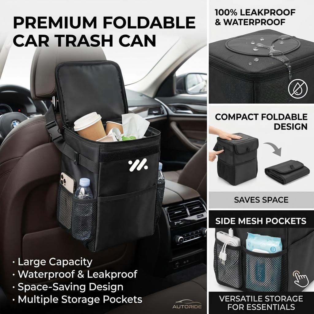Borsa portaoggetti impermeabil - Waterproof Car Trash Can With Lid recensione e prezzo