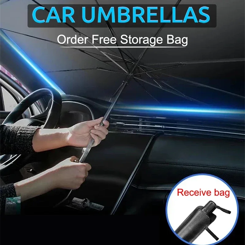 Parasole Pieghevole per Parabr - Car Sunshade Windshield Umbrella Foldable recensione e prezzo