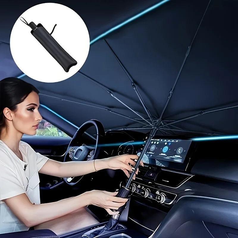 Parasole per Parabrezza Auto,  - Car Sunshade Windshield Umbrella Foldable recensione e prezzo