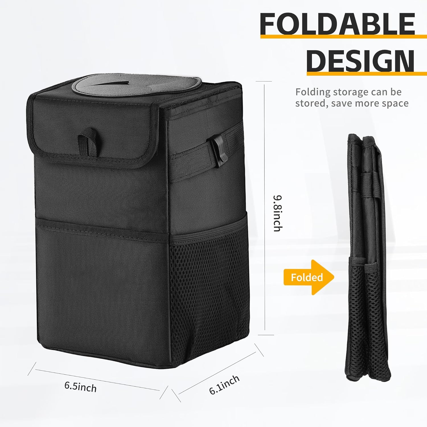 Pattumiera per auto 3 in 1 con - Waterproof Car Trash Can With Lid recensione e prezzo