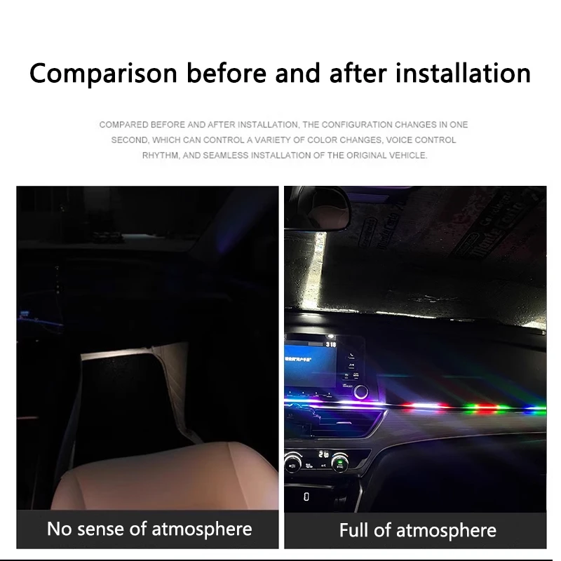 LED colorato per interni auto  - Led Ambient Interior Car Lights App Control recensione e prezzo